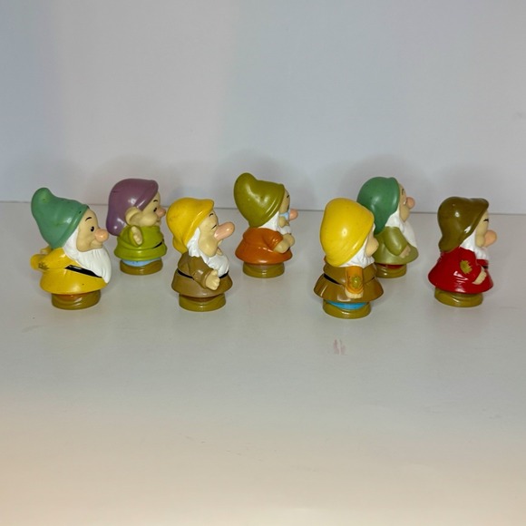 Fisher-Price Little People Disney Snow White 7 Dwarfs Figure Set NO Snow White - Picture 2 of 8